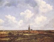 Jacob van Ruisdael Landscape with Church and Village oil